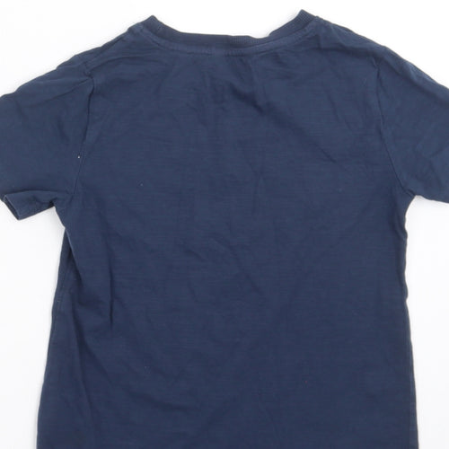 M&Co Boys Blue   Basic T-Shirt Size 7-8 Years