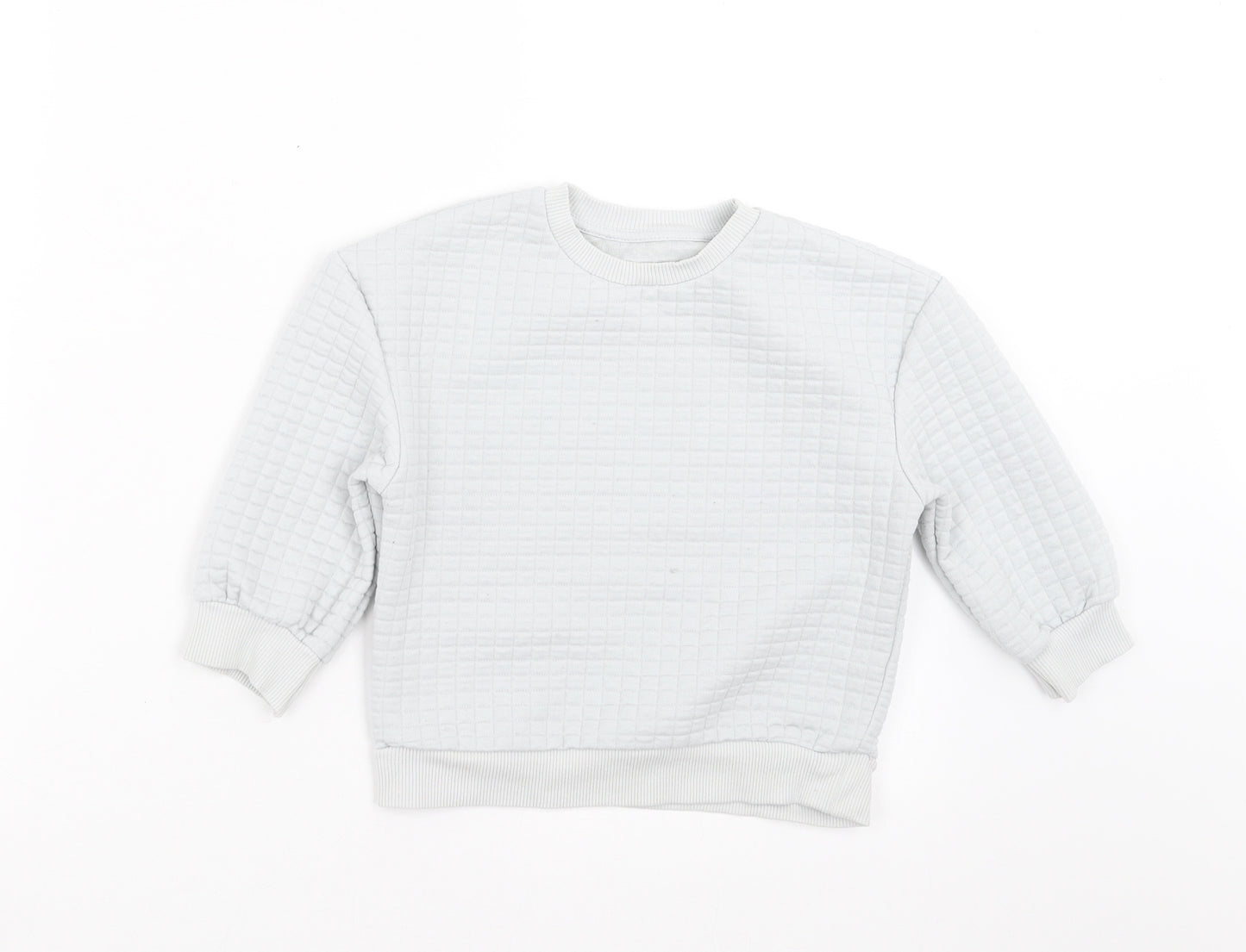 Matalan Boys Grey Check  Pullover Sweatshirt Size 2-3 Years