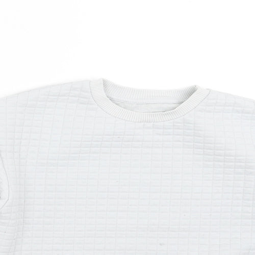 Matalan Boys Grey Check  Pullover Sweatshirt Size 2-3 Years