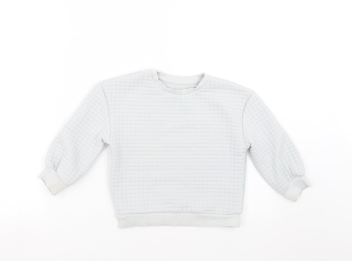 Matalan Boys Grey Check  Pullover Sweatshirt Size 3-4 Years