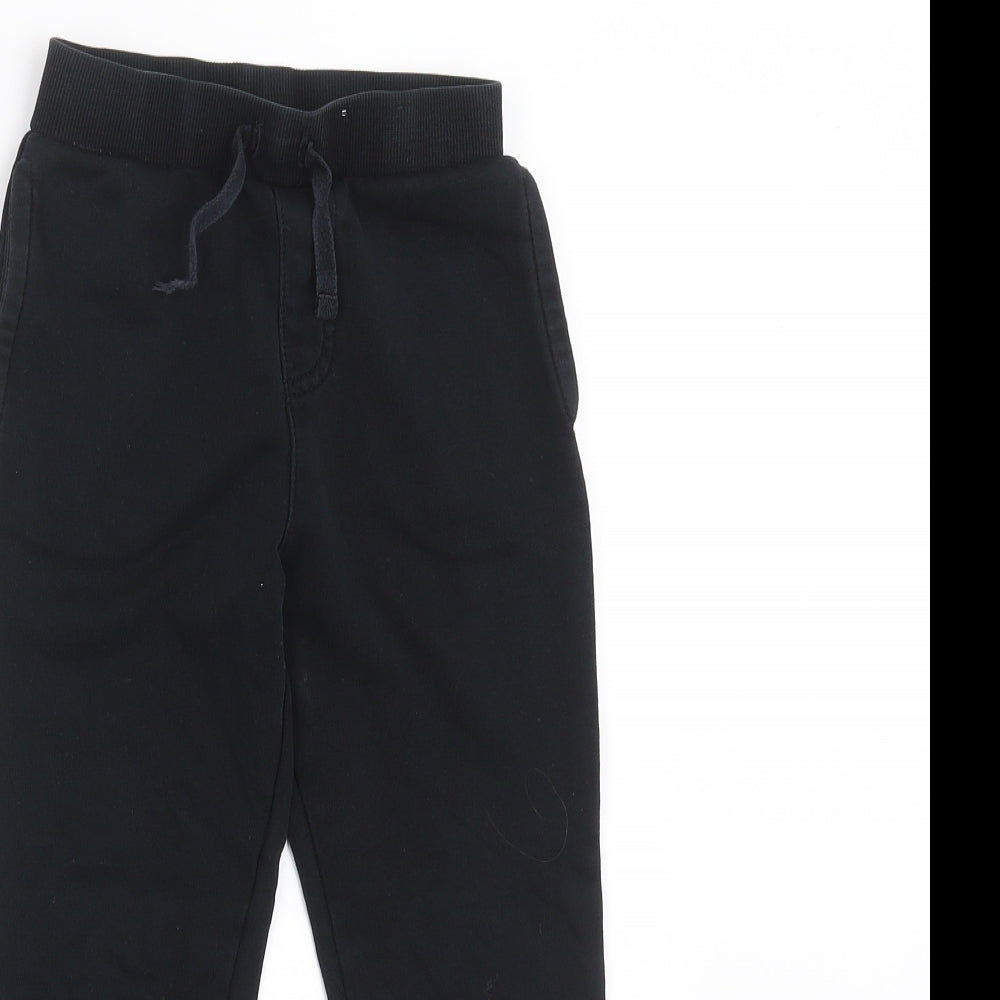 George Boys Black   Jogger Trousers Size 5-6 Years