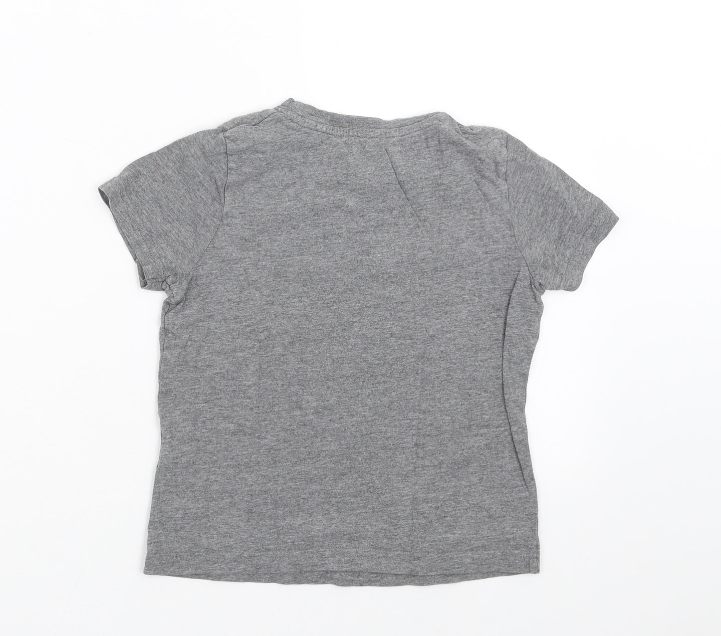 Lupilu Girls Grey   Basic T-Shirt Size 5-6 Years  - cactus