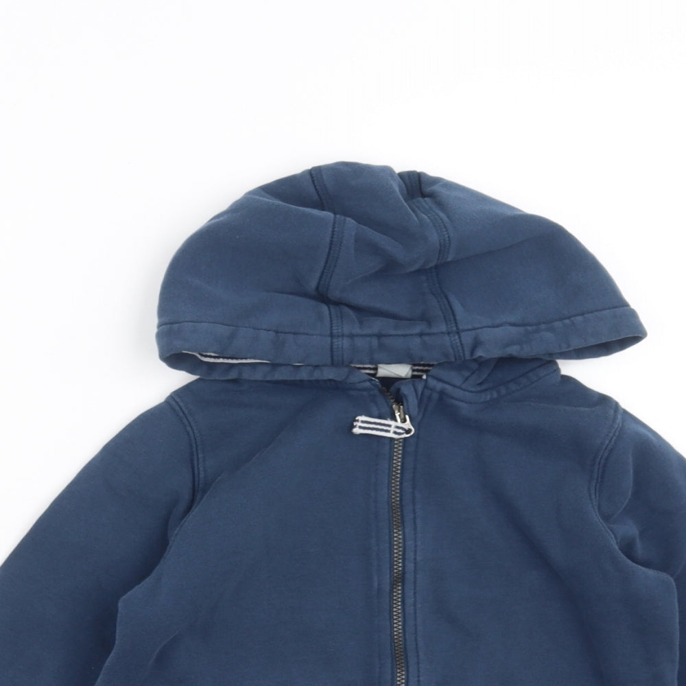 TU Boys Blue   Full Zip Hoodie Size 5-6 Years