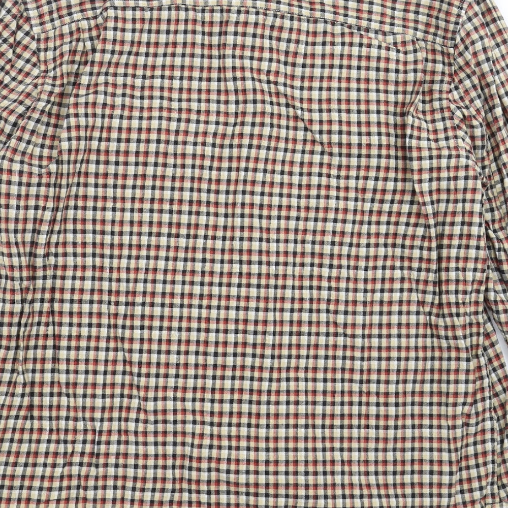 Lee Mens Beige Check   Button-Up Size 2XL