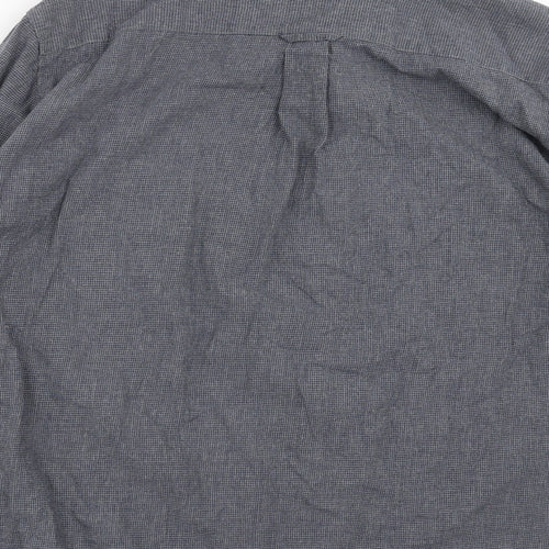 Maine New England Mens Blue Houndstooth   Button-Up Size XL  - Tailored fit