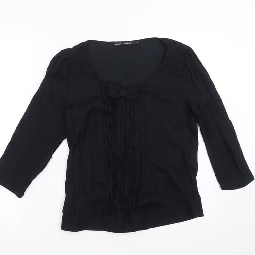 NEXT Womens Black   Basic Blouse Size 6