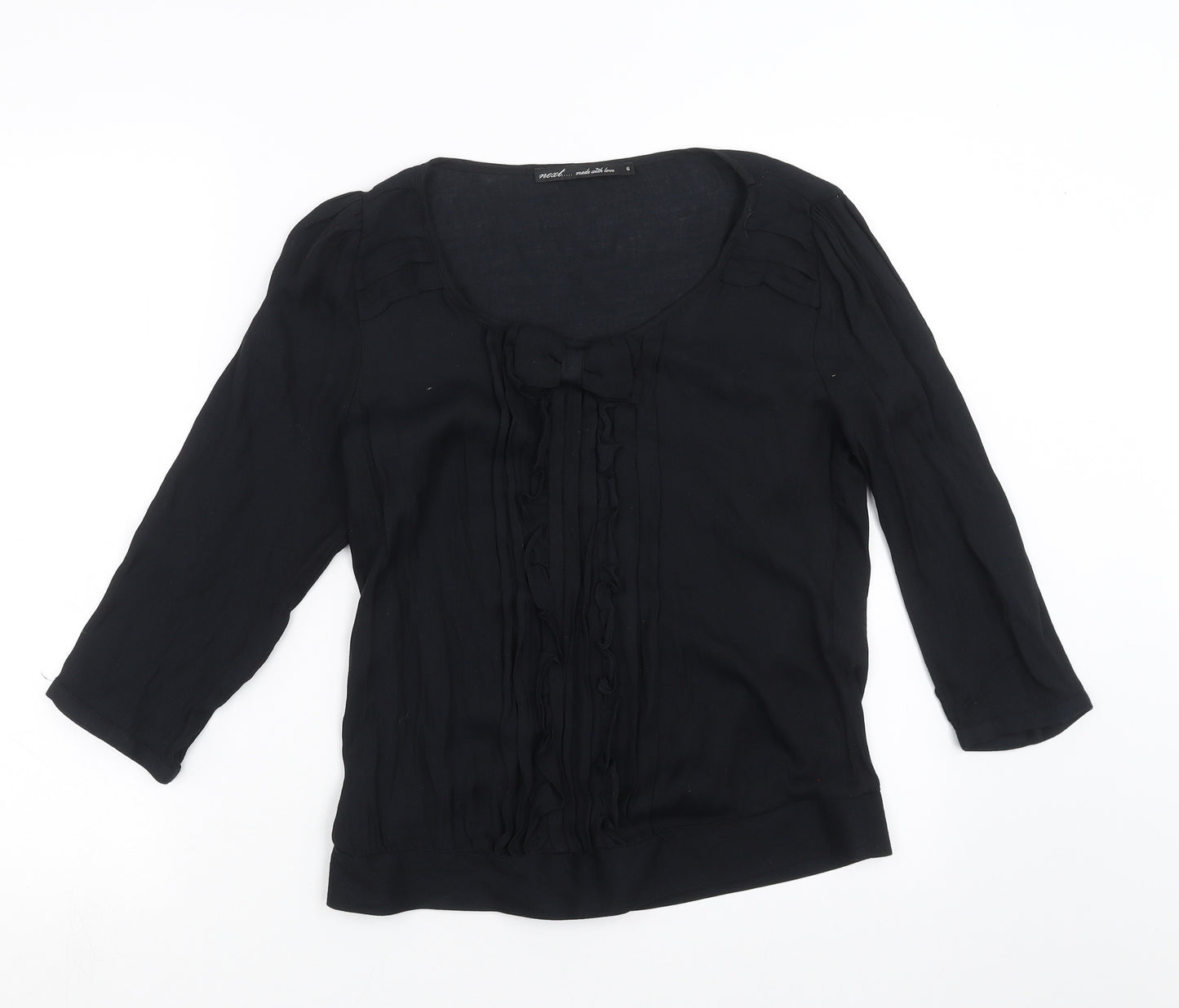 NEXT Womens Black   Basic Blouse Size 6