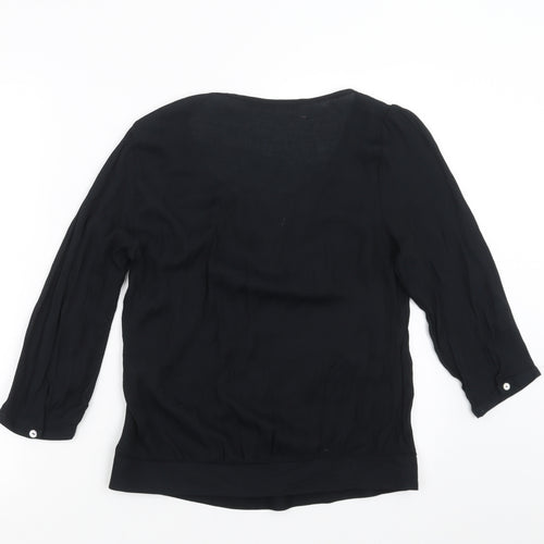 NEXT Womens Black   Basic Blouse Size 6
