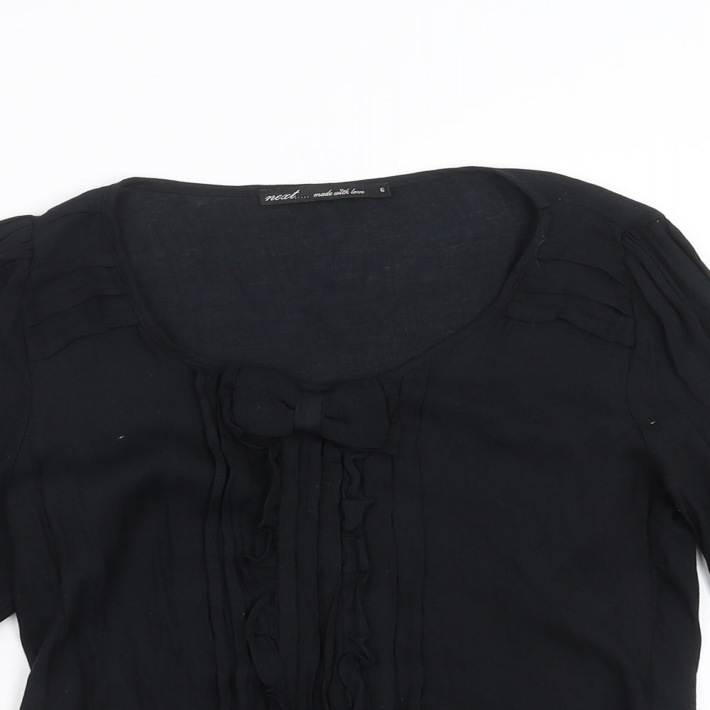 NEXT Womens Black   Basic Blouse Size 6