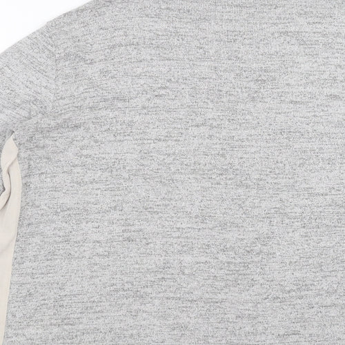 NEXT Womens Grey  Knit Pullover Jumper Size 18  - side panel detail