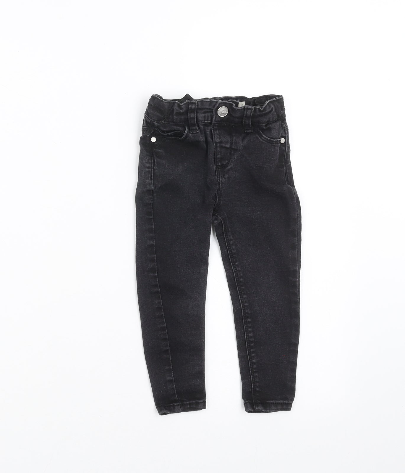 Primark Girls Grey  Denim Skinny Jeans Size 2-3 Years