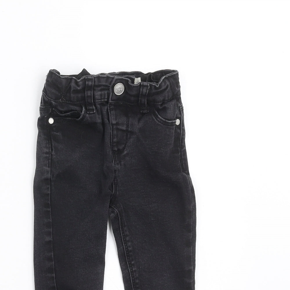 Primark Girls Grey  Denim Skinny Jeans Size 2-3 Years