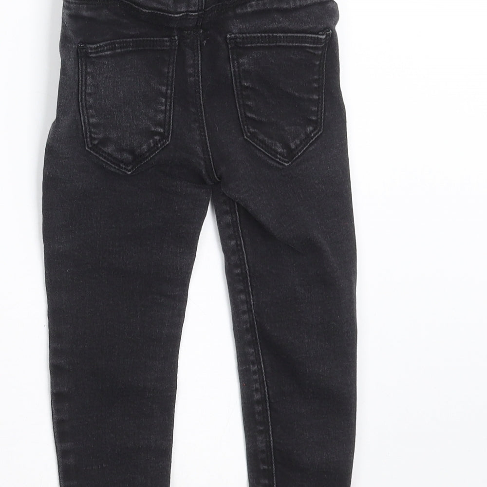 Primark Girls Grey  Denim Skinny Jeans Size 2-3 Years