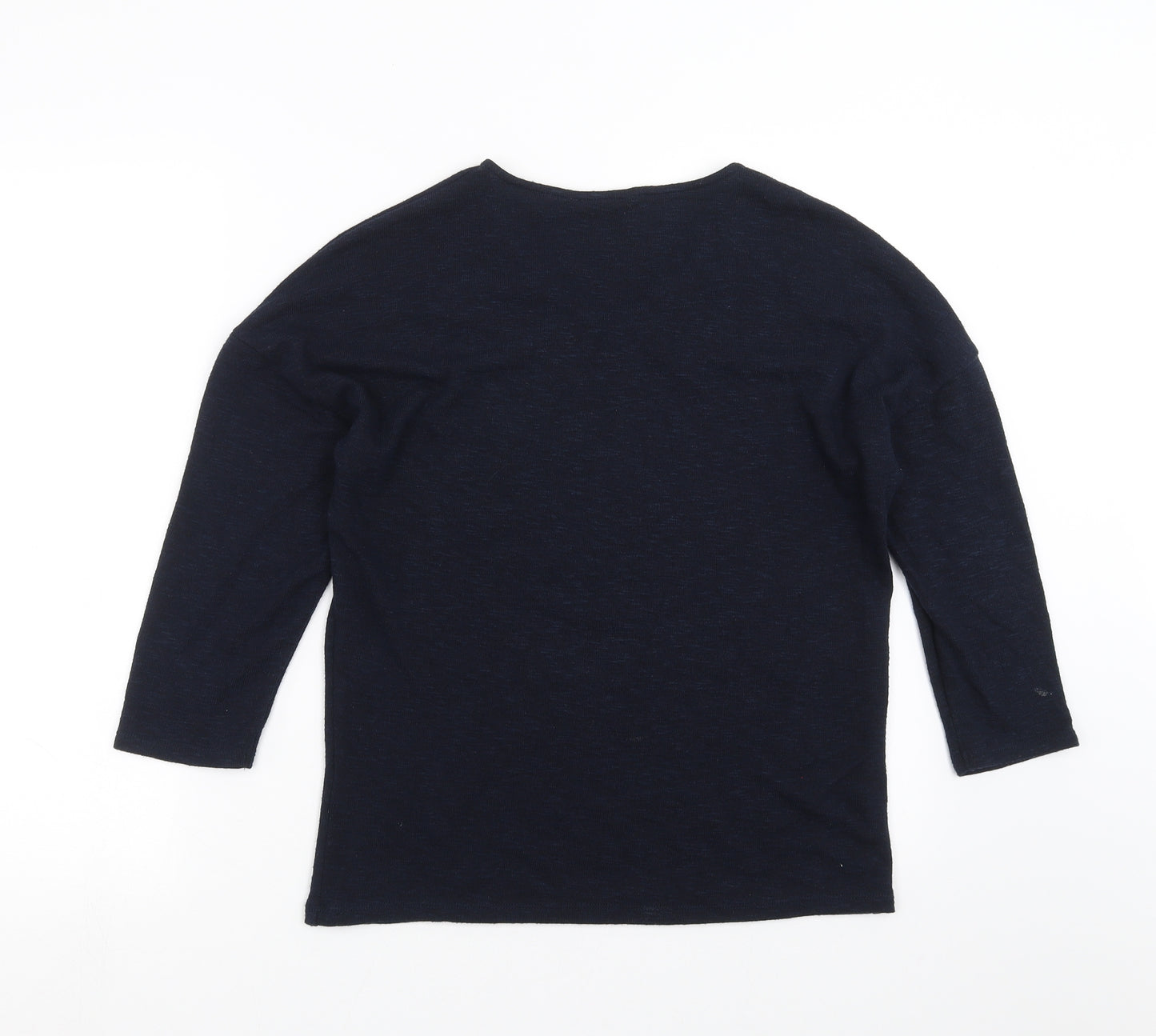 TU Womens Blue  Knit Pullover Jumper Size 8  - beaded detail
