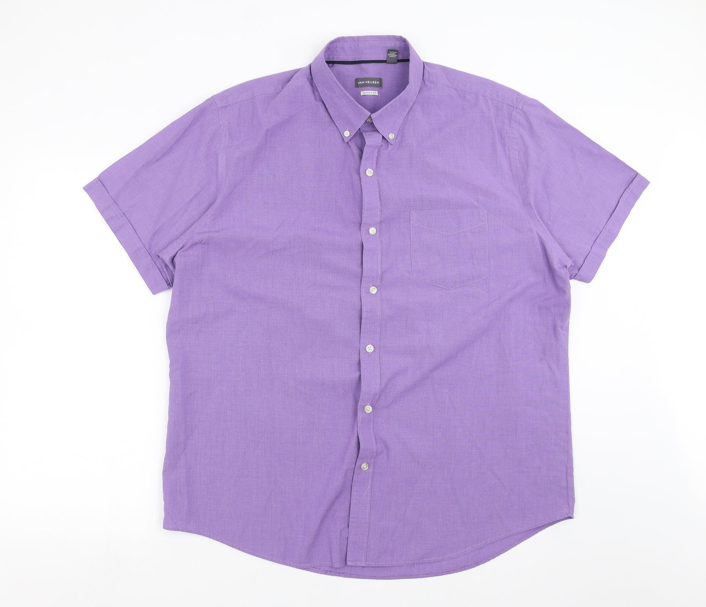 Van Heusen Mens Purple    Button-Up Size XL