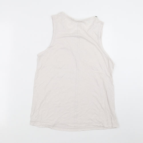 River Island Womens White   Basic Tank Size 12  - Off White