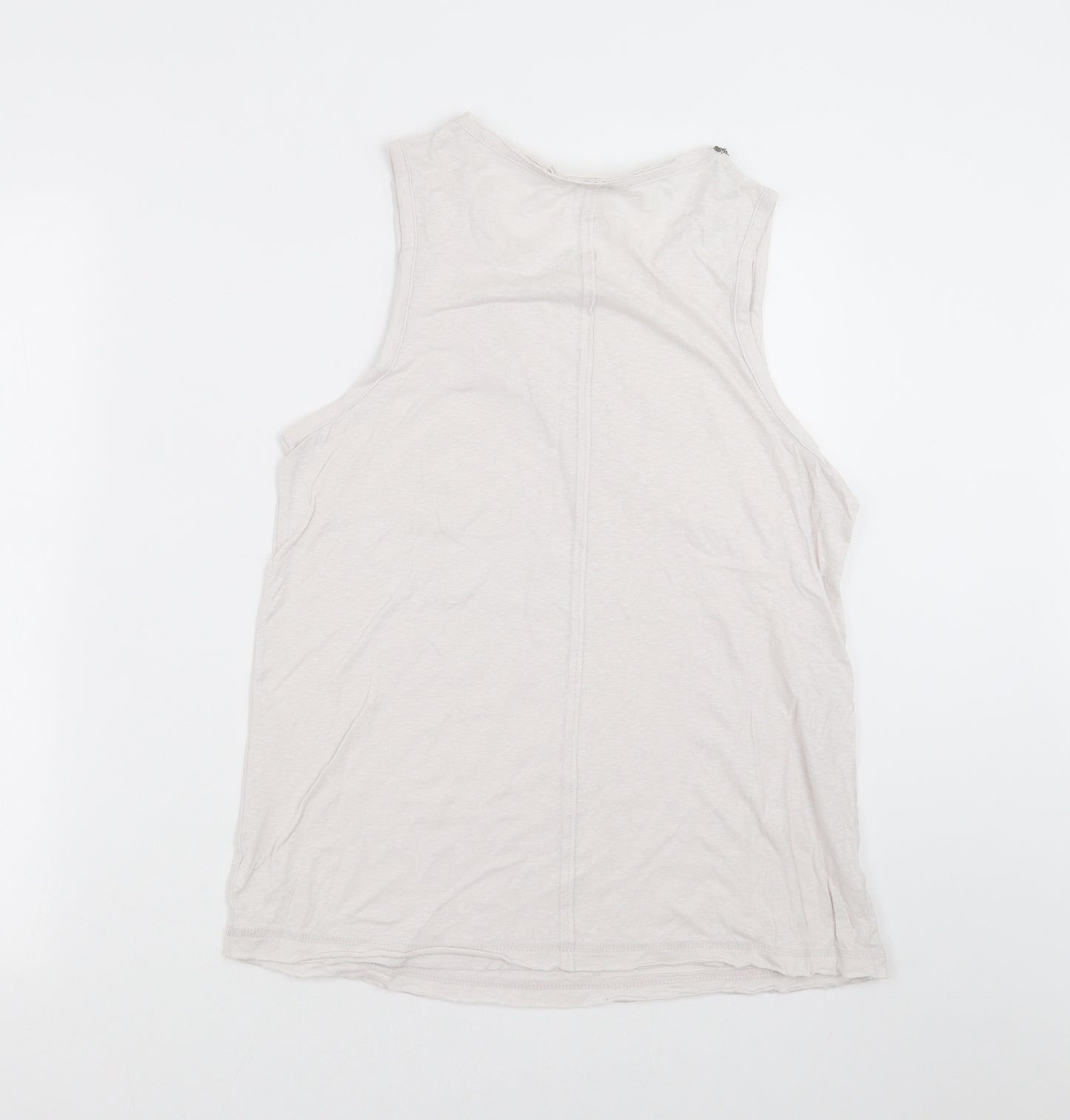 River Island Womens White   Basic Tank Size 12  - Off White