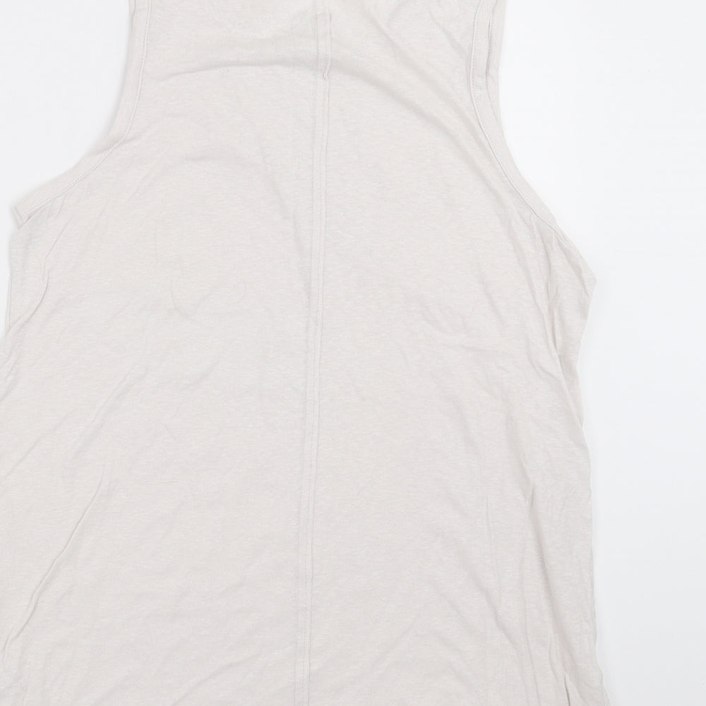 River Island Womens White   Basic Tank Size 12  - Off White