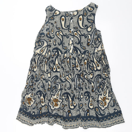 River Island Womens Blue Paisley  Basic Blouse Size 6