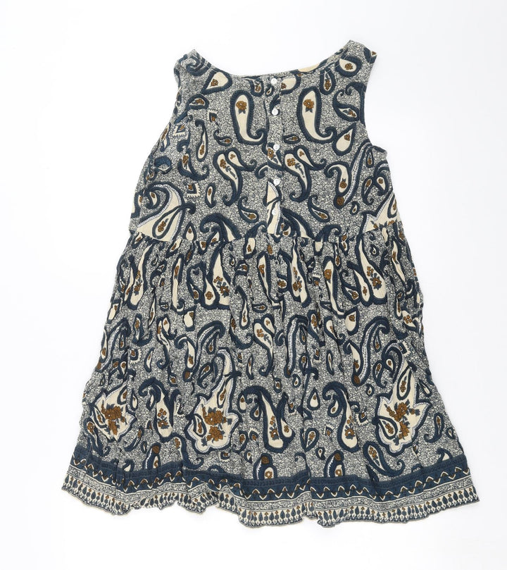 River Island Womens Blue Paisley Basic Blouse Size 6