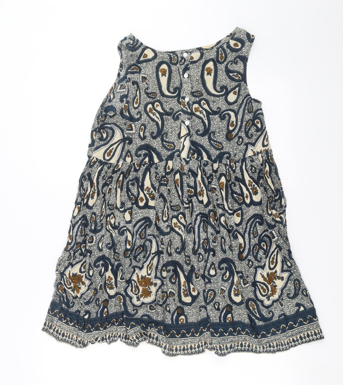 River Island Womens Blue Paisley  Basic Blouse Size 6