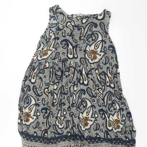 River Island Womens Blue Paisley  Basic Blouse Size 6