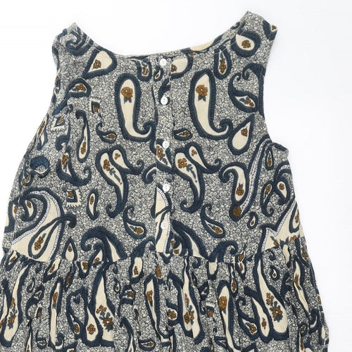 River Island Womens Blue Paisley  Basic Blouse Size 6