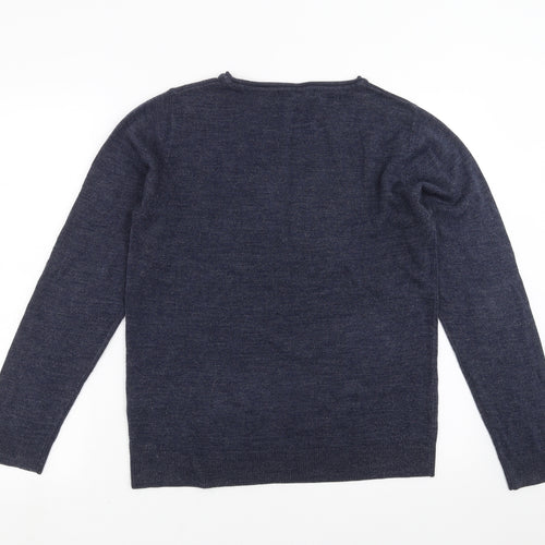 Primark Womens Blue  Knit Pullover Jumper Size 14