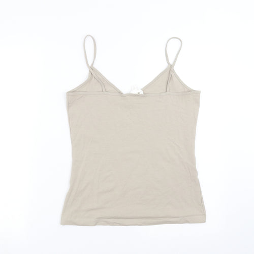 H&M Womens Beige   Camisole T-Shirt Size M