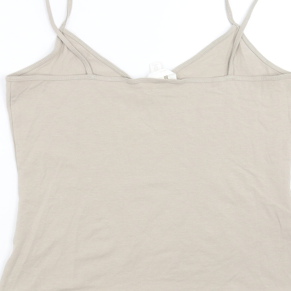 H&M Womens Beige   Camisole T-Shirt Size M