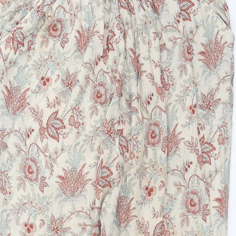 Zara Womens Beige Floral   Pyjama Pants Size M