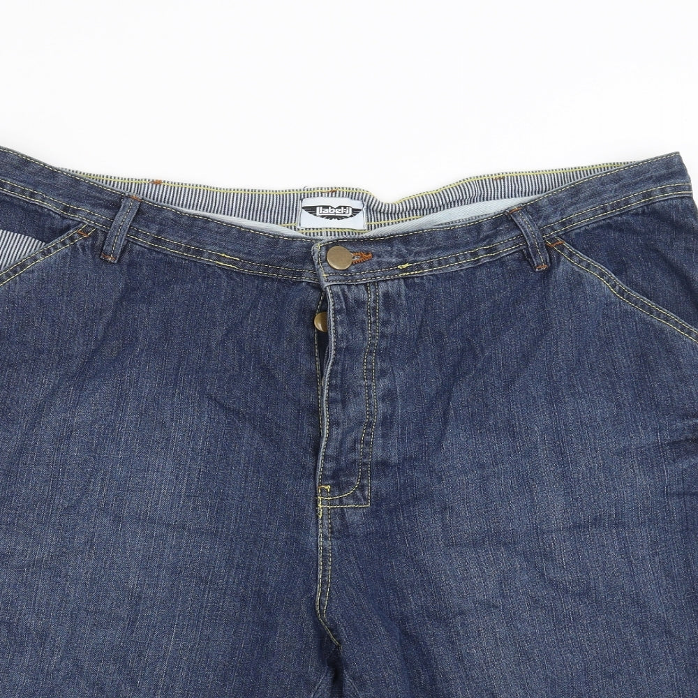 Label J Mens Blue  Denim Bermuda Shorts Size 44 in
