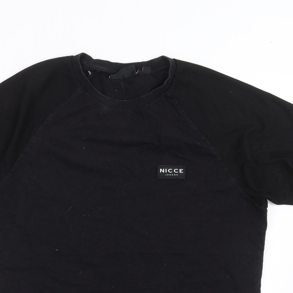 NICCE London Mens Black    T-Shirt Size S