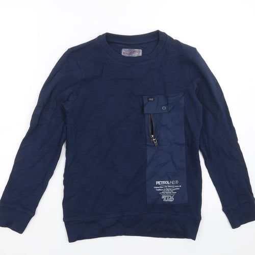 Petrol Industries Boys Blue   Pullover Sweatshirt Size 10 Years