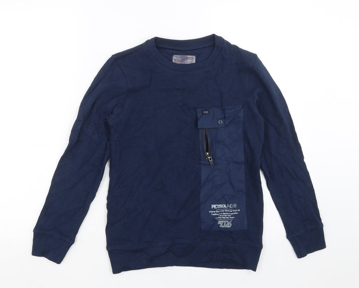 Petrol Industries Boys Blue Pullover Sweatshirt Size 10 Years
