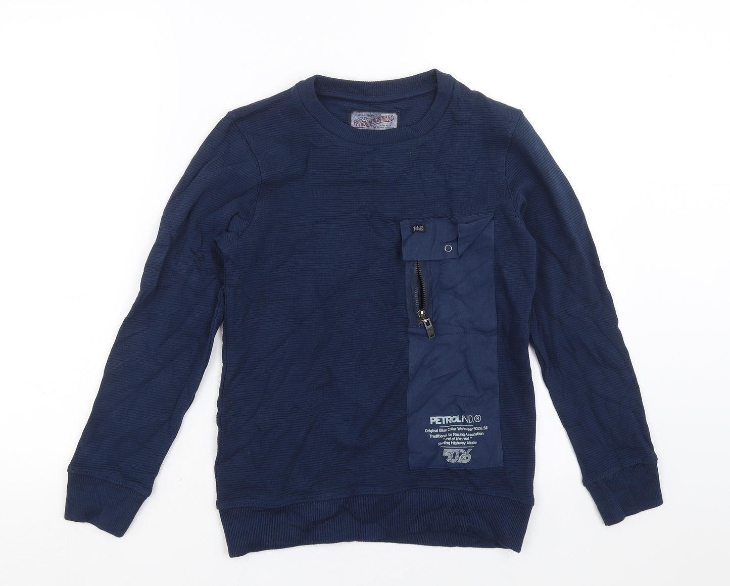 Petrol Industries Boys Blue   Pullover Sweatshirt Size 10 Years