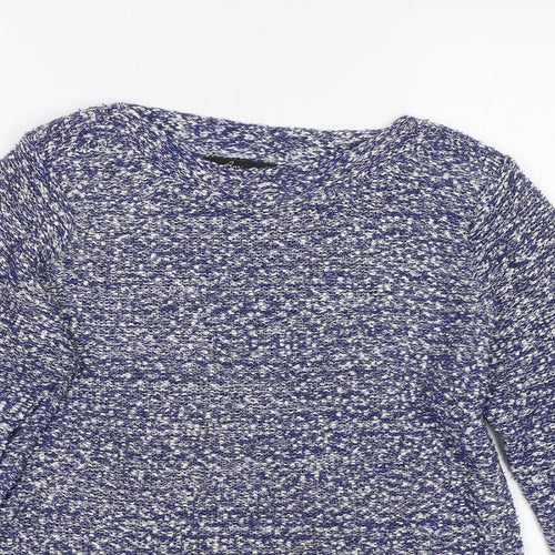 BM Collection Womens Blue   Pullover Jumper Size M