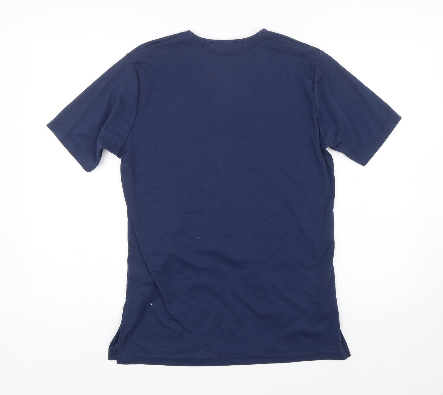 Tigi Wear Womens Blue Floral  Basic T-Shirt Size S