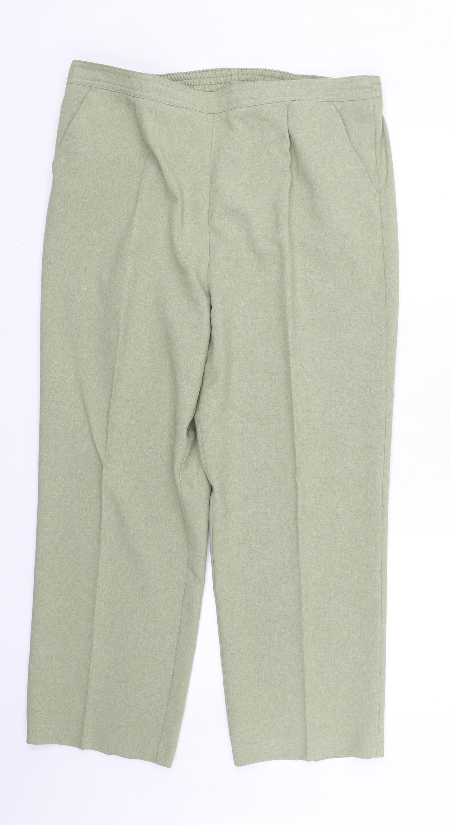 Ediditons Womens Green   Trousers  Size 18 L25 in