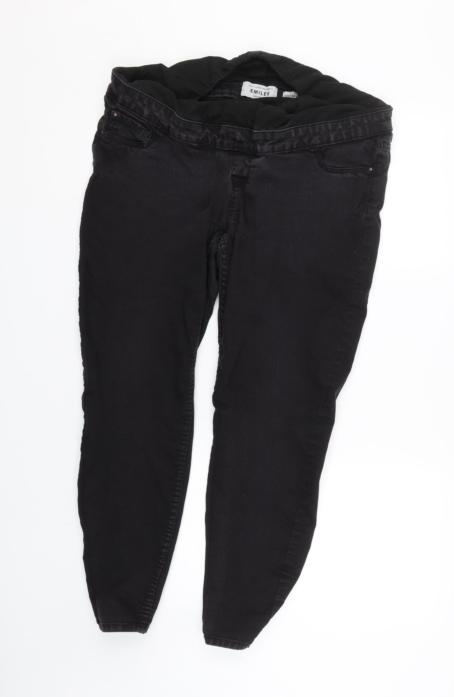 New look Womens Black  Denim Skinny Jeans Size 16 L26 in