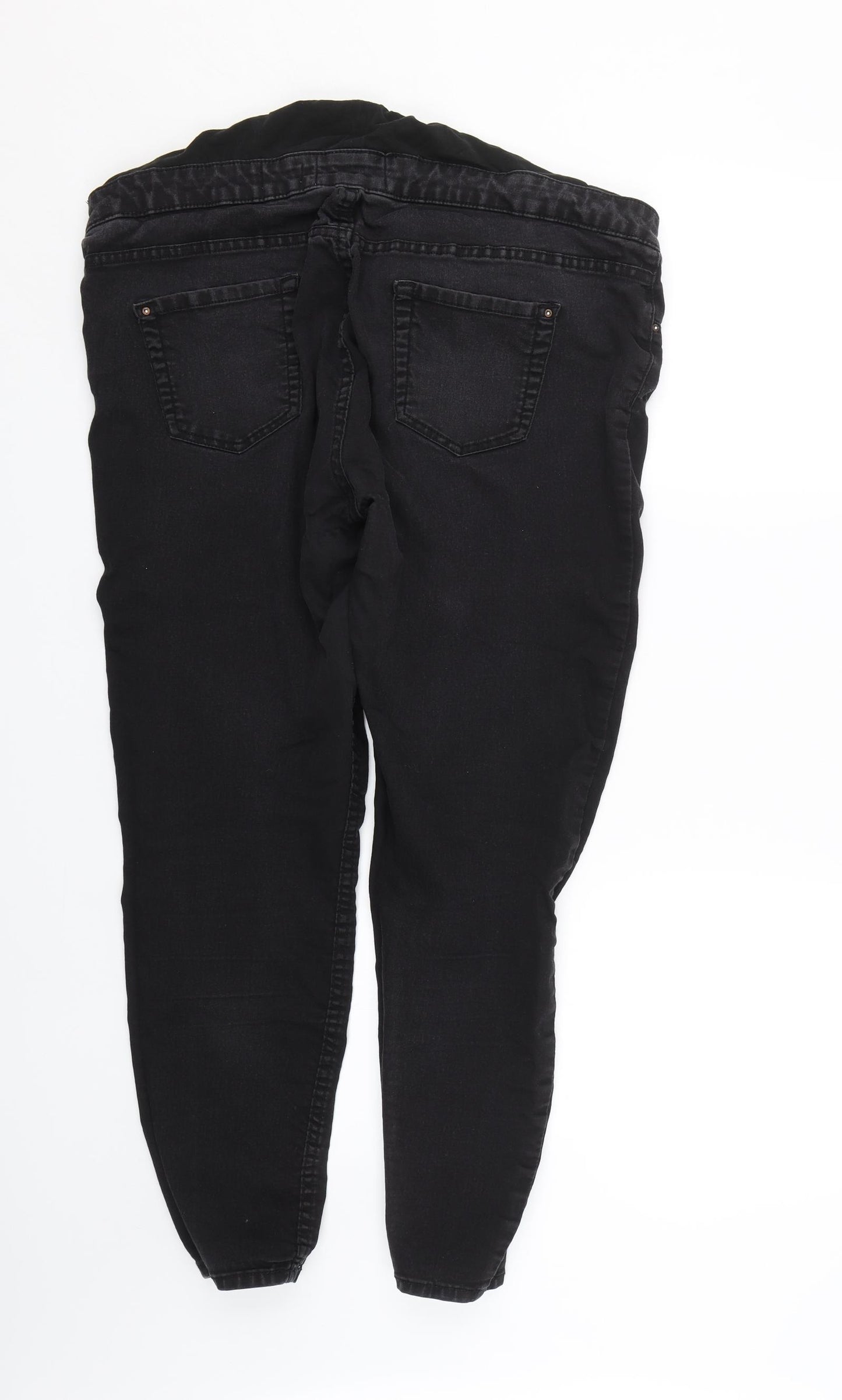 New look Womens Black  Denim Skinny Jeans Size 16 L26 in