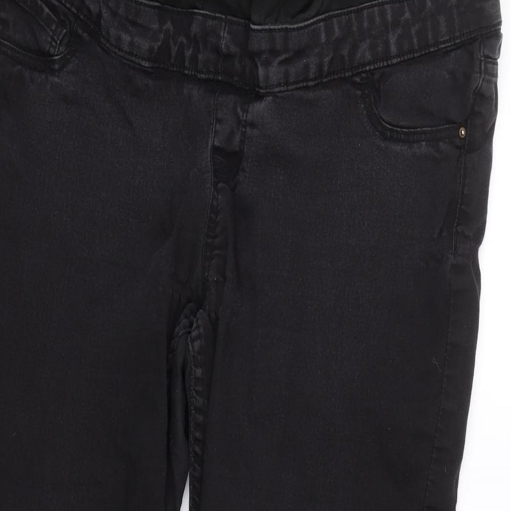 New look Womens Black  Denim Skinny Jeans Size 16 L26 in