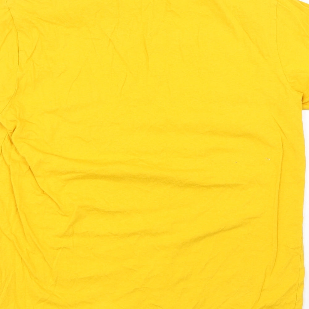 Primark Mens Yellow    T-Shirt Size S