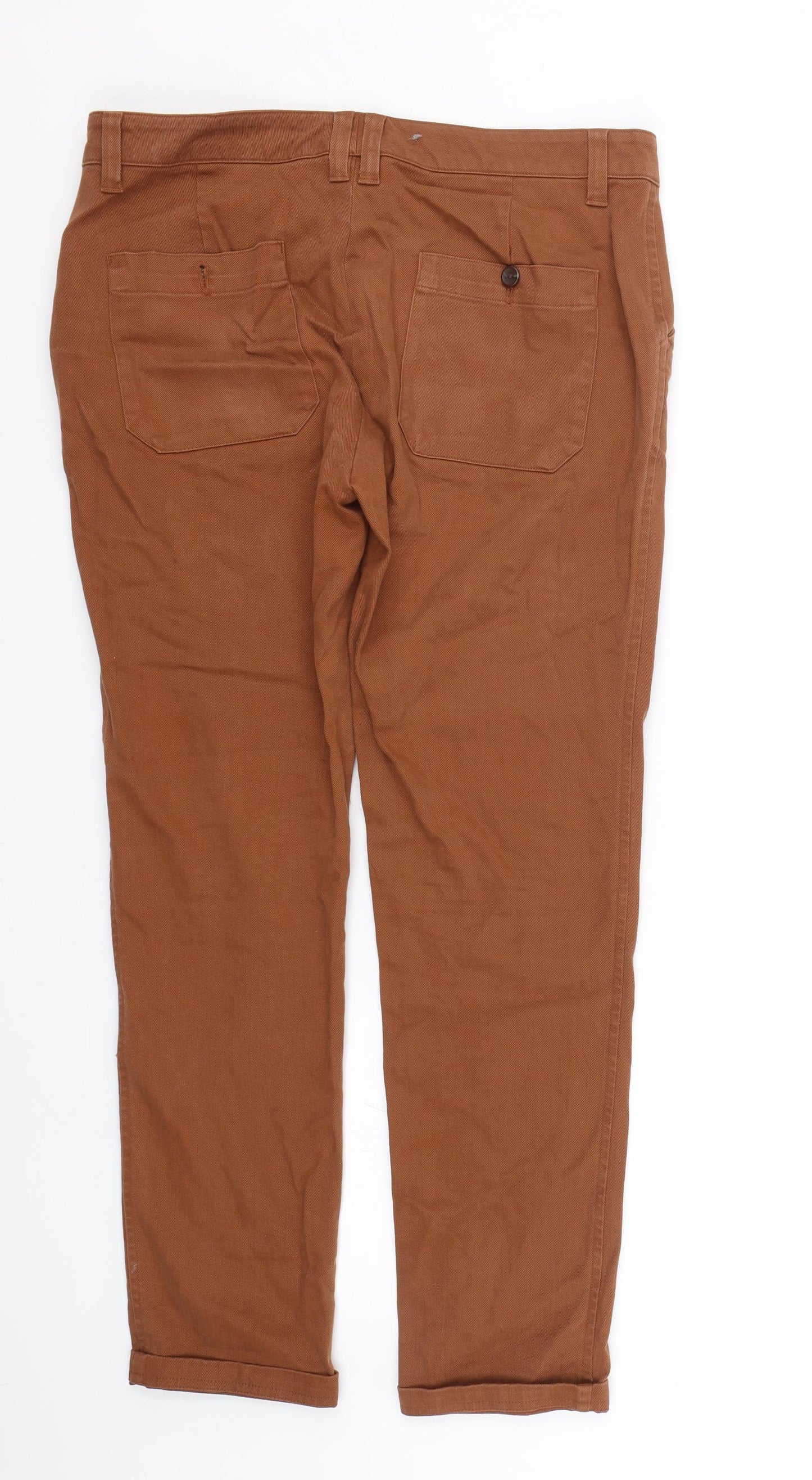 ASOS Mens Brown   Straight Jeans Size 32 in L28 in