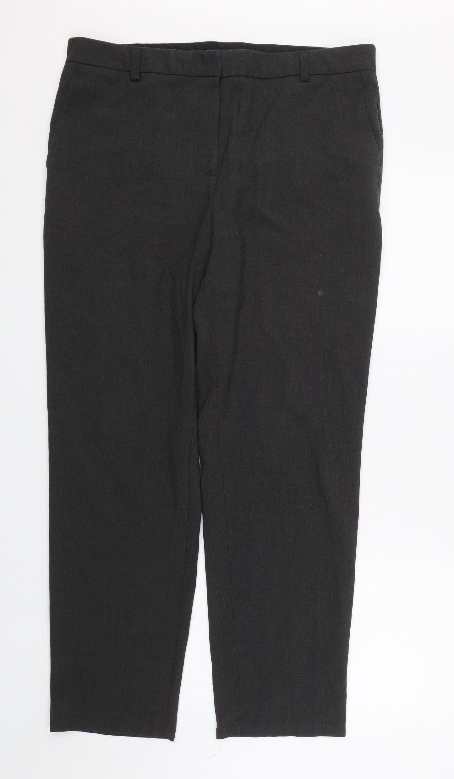 M&S Womens Black   Trousers  Size 16 L29 in