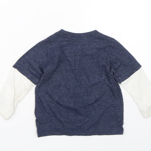 Carters Baby Blue   Basic T-Shirt Size 18-24 Months  - Car