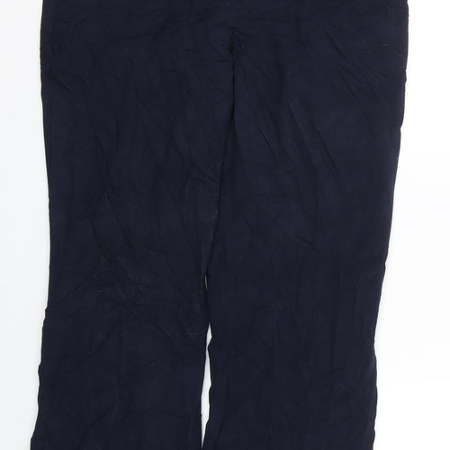 M&S Womens Blue   Trousers  Size 14 L27 in