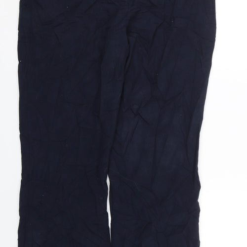 M&S Womens Blue   Trousers  Size 14 L27 in