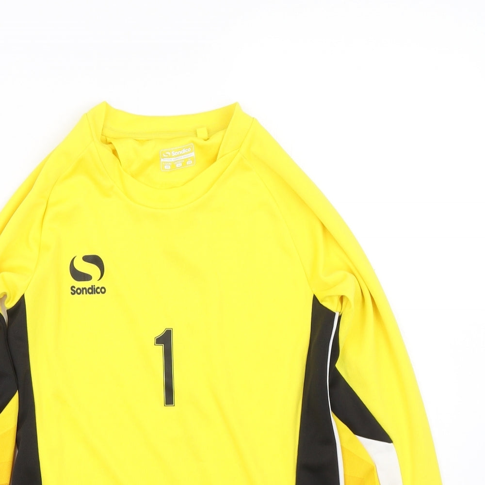 Sondico Boys Yellow   Jersey T-Shirt Size 11-12 Years  - Football Shirt