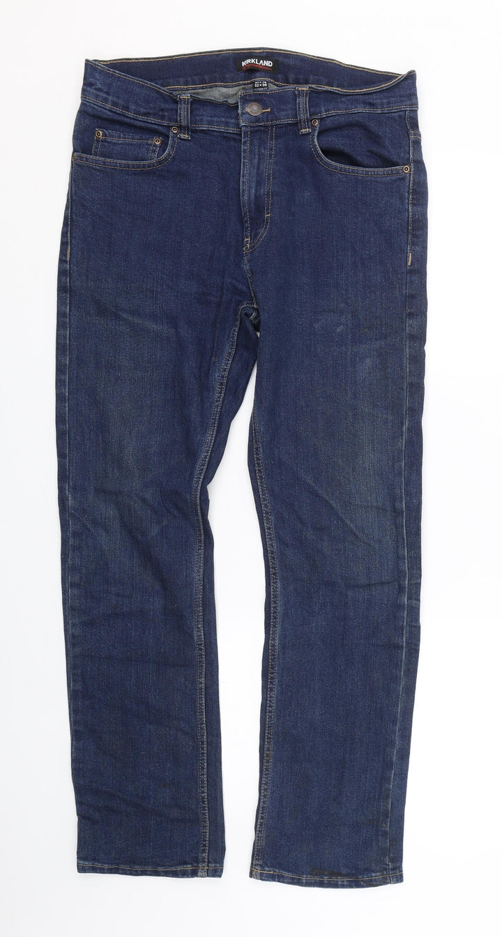 Kirkland Signature Womens Beige   Straight Jeans Size 32 L29 in
